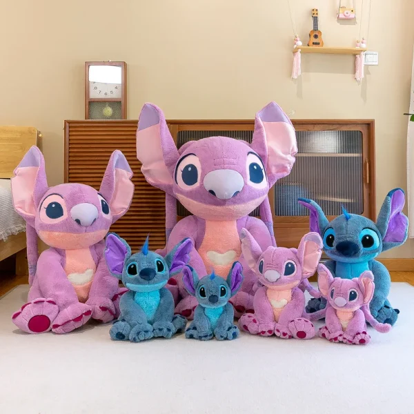 Disney Anime Lilo&stitch Angel Plush Stuffed Doll Cartoon Kawaii Animal Sleeping Pillow Soft Material Toy Children Girl Gift - Image 6