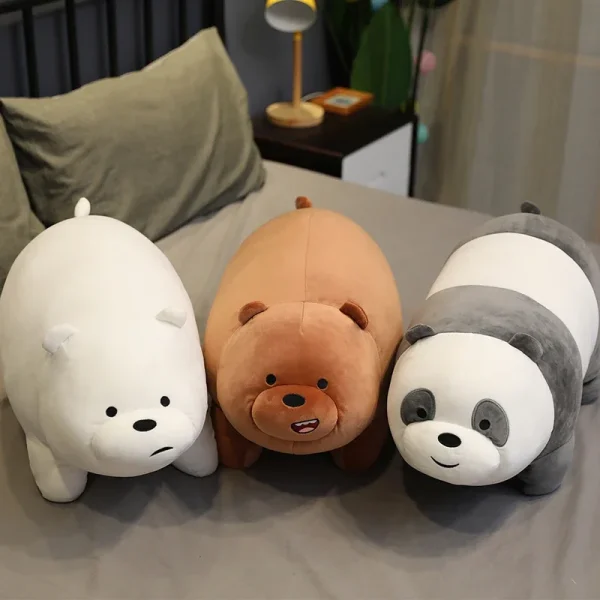 Original We Bare Bears Plush Toys Grizzly Panda Ice Bear Plush The Bare Bears Stuffed Dolls We Bare Bears Plushies Xmas Gifts - Image 2