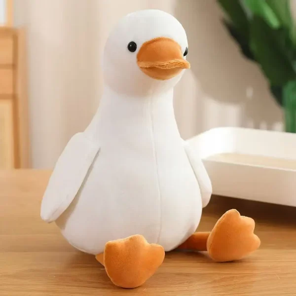 16/35/50cm New Simulation Big Yellow Duck and White Goose Doll Stuffed Plush Toy Cartoon Anime Cute Children's Birthday Gift - Image 2