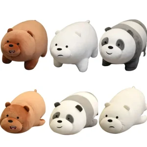 Original We Bare Bears Plush Toys Grizzly Panda Ice Bear Plush The Bare Bears Stuffed Dolls We Bare Bears Plushies Xmas Gifts