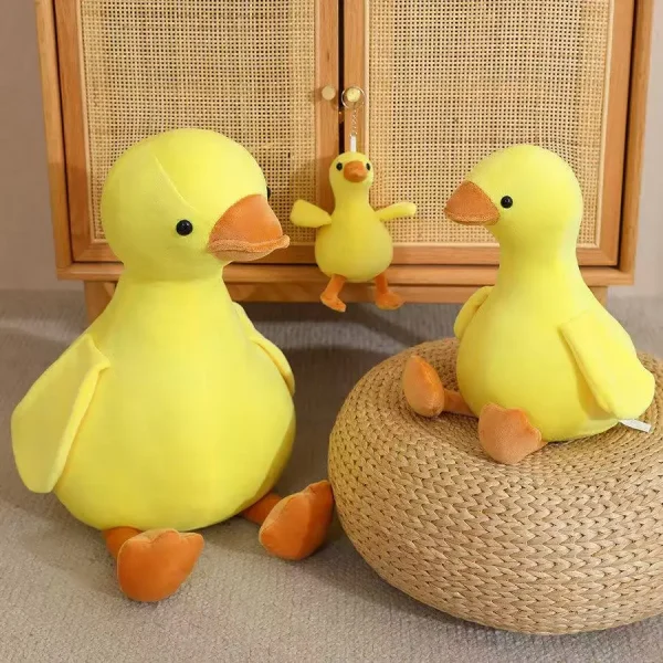 16/35/50cm New Simulation Big Yellow Duck and White Goose Doll Stuffed Plush Toy Cartoon Anime Cute Children's Birthday Gift - Image 3