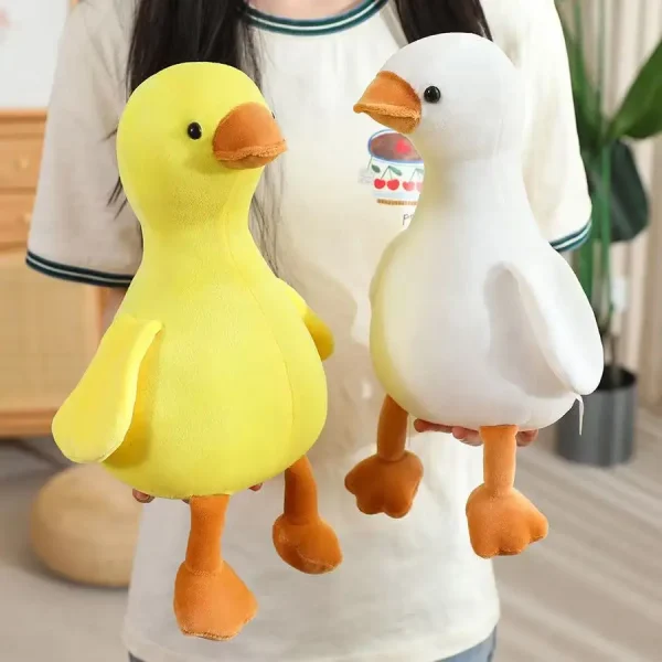 16/35/50cm New Simulation Big Yellow Duck and White Goose Doll Stuffed Plush Toy Cartoon Anime Cute Children's Birthday Gift - Image 5