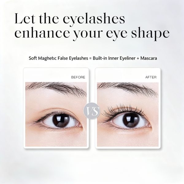 Magnetic Natural False Lashes – Glue-Free, Reusable & Easy to Wear Anytime -TIKTOK LIVE - Image 3
