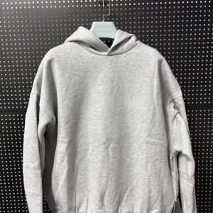 FW24 Ess FOG Fleece Black Hoodies And LIGHT HEATHER GREY Unisex Oversized Sweatshirt| Streetwear